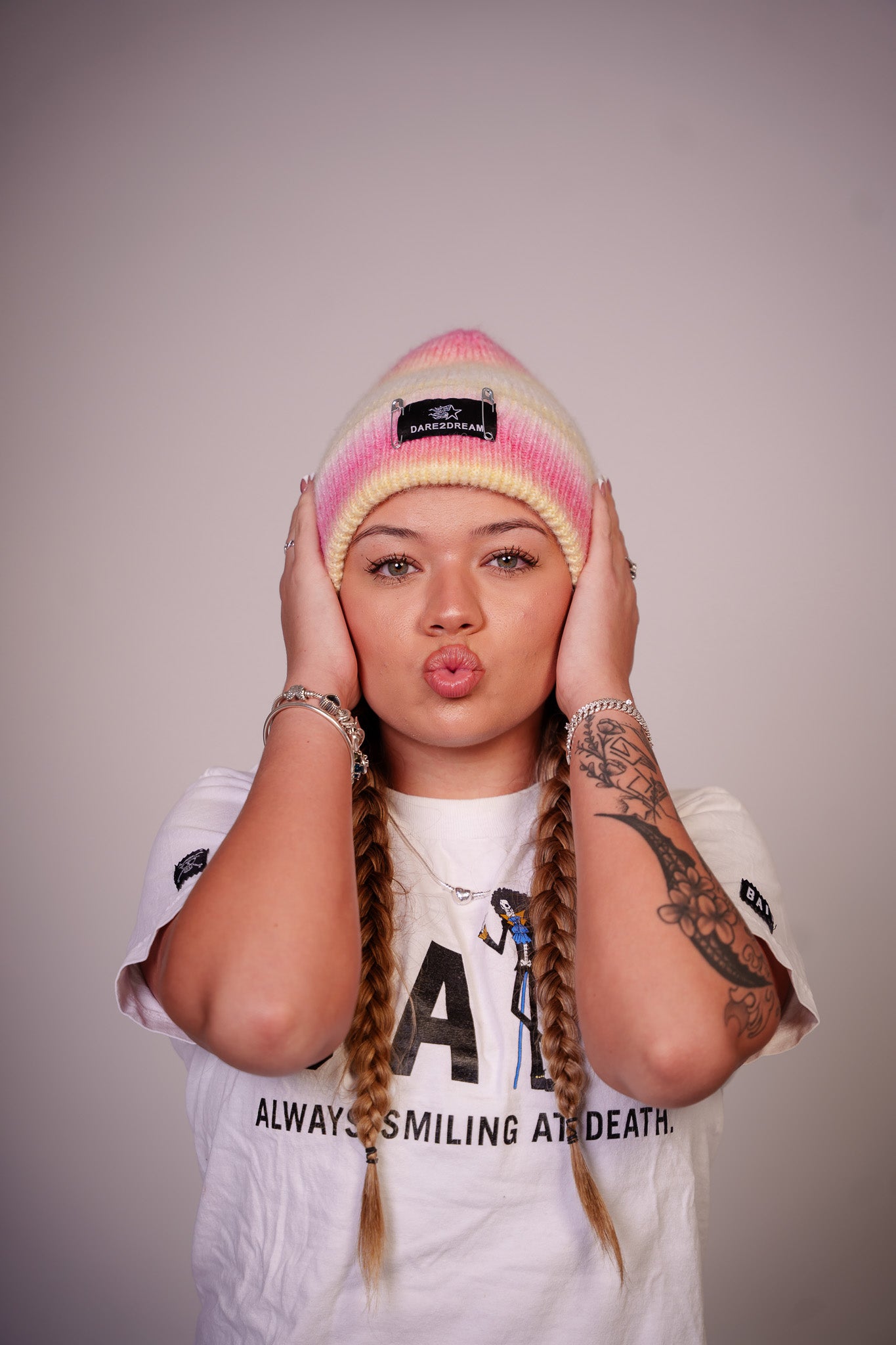 Strawberry Lemonade Beanie