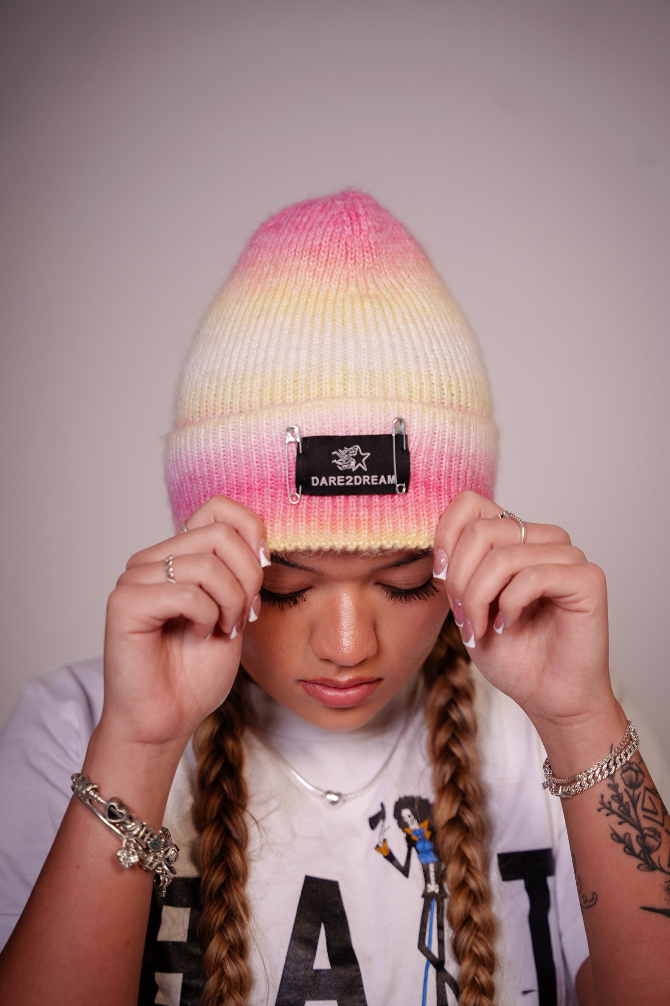 Strawberry Lemonade Beanie